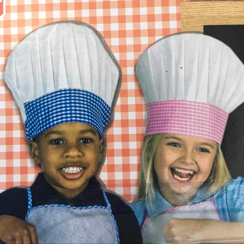 3 piece Kids Chef Set Hat Apron Tools - Picture 2 of 7